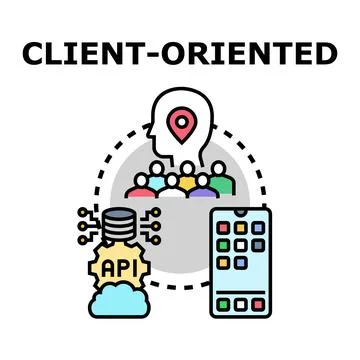 Client oriented digital service development strategy イラスト素材
