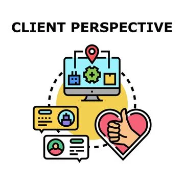 Client perspective and feedback for product development 스톡 일러스트