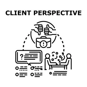 Client perspective feedback loop and business communication 스톡 일러스트