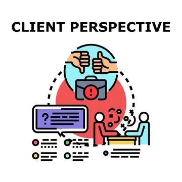 Client perspective feedback loop and business communication 库存插图