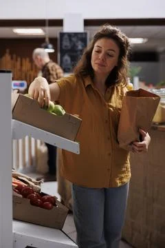 Client in plastic free local store Photos