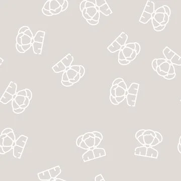 Client portrait creation kyc line vector seamless pattern Ilustración de archivo