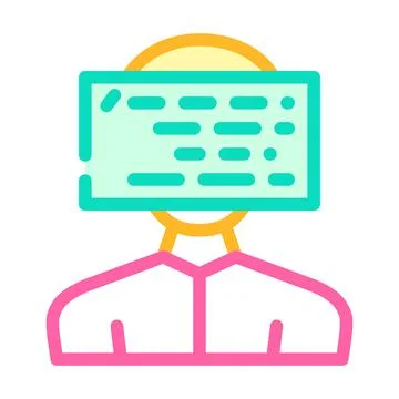 Client programming kyc color icon vector illustration 스톡 일러스트
