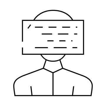 Client programming kyc line icon vector illustration Stockillustratie