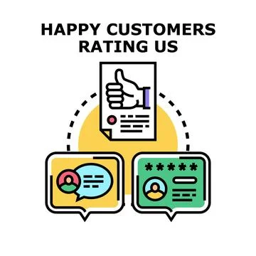 Client rating, feedback, and testimonial vector concept 库存插图
