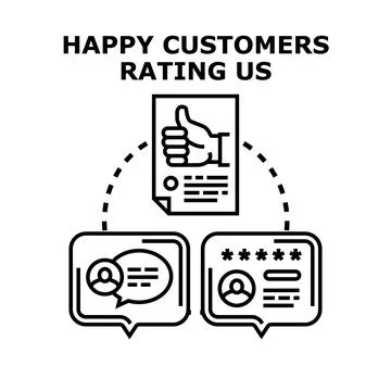 Client rating, feedback, and testimonial vector concept Stock Illustration