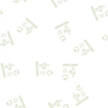 Client received parcel glyph seamless pattern Stock Illustration