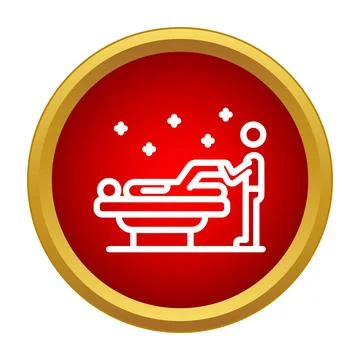 Client receiving treatment at wellness spa massage therapy Stock Illustration