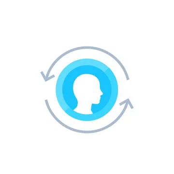 Client retention vector icon Stock Illustration