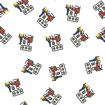 Client review vector seamless pattern イラスト素材