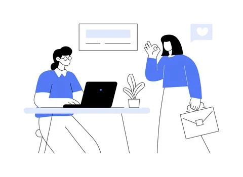 Client satisfaction abstract concept vector illustration. Stock Illustration