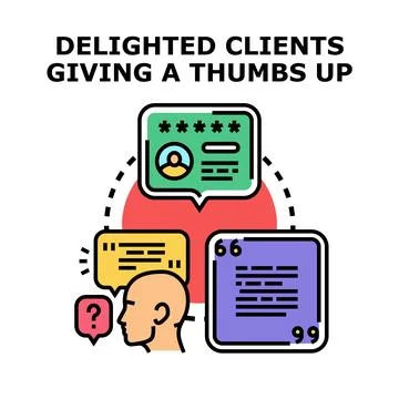 Client satisfaction feedback and online review analysis Stock Illustration