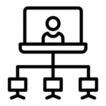 Client server Vector Icon Design Illustration Stock Illustration