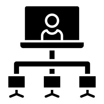 Client server Vector Icon Design Illustration Stock Illustration