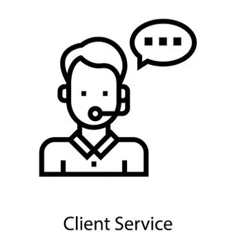 Client Services Vector 스톡 일러스트