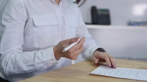 Client signing documents and gets car or home keys close up Stock Footage 75869155