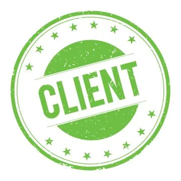 CLIENT stamp sign Stock Illustration