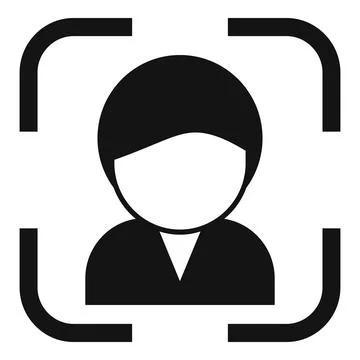 Client target business icon simple vector. Personal customer Stock Illustration