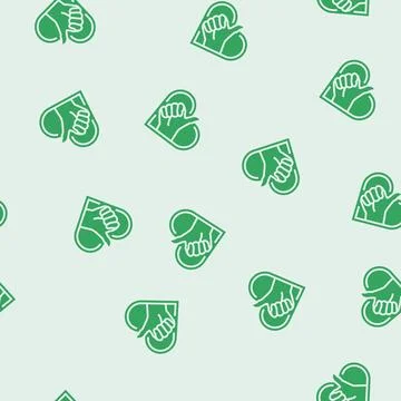 Client like testimonial glyph seamless pattern Stock Illustration