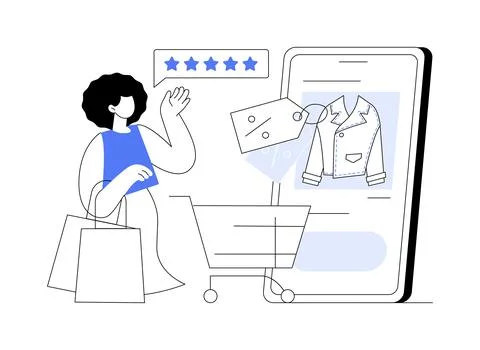 Clienting abstract concept vector illustration. Stock Illustration