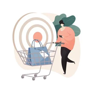 Clients abstract concept vector illustration. Illustrazione stock