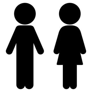 Clients Couple Icon Stock Illustration