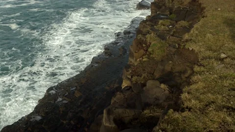 Cliff above Stock Footage 136234373