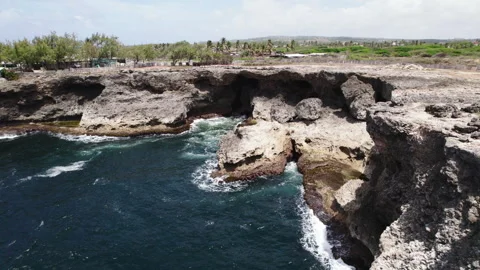 Cliff Aerial 002 Stock Footage 340036773