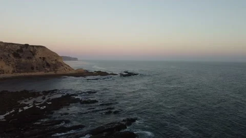 Cliff Aerial Shot at Sunset Video stock 159719959