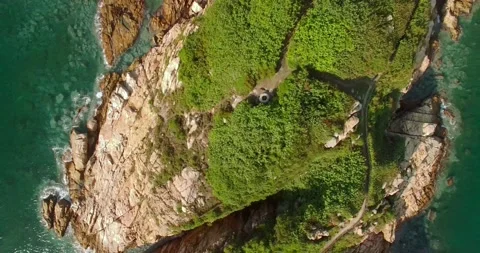 Cliff Aerial View Stock Footage 155945284