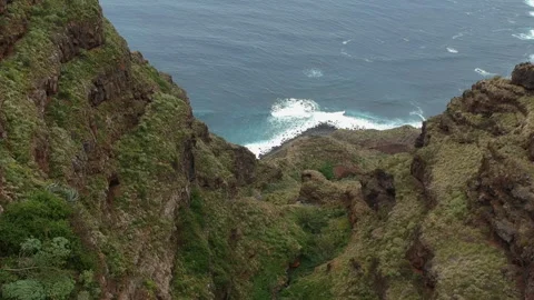 Cliff and ocean Stock Footage 145369634