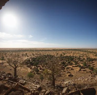 Cliff of Bandiagara Stock Photos