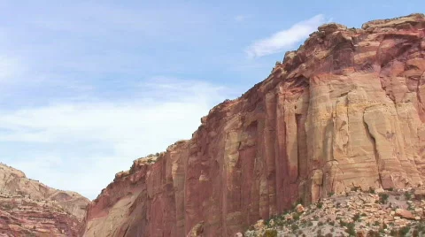 Cliff, Capitol Reef NP Stock Footage 305251