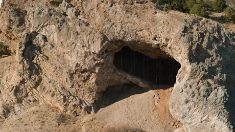 Cliff Cave 3 (Ascending Out) Stock Footage 221121190