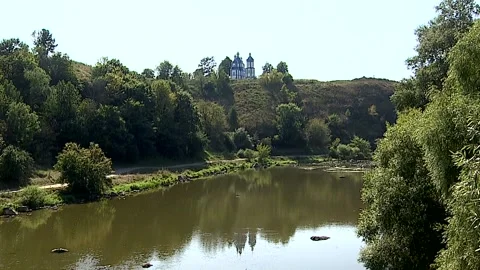 Cliff church Stock Footage 117313128