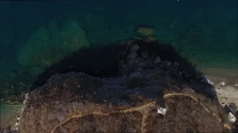 Cliff on the coast Video stock 63749273