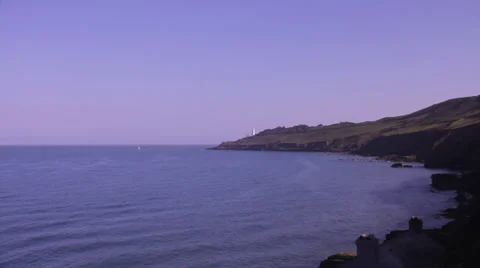 Cliff &amp; Coast Wide Stock Footage 37253680