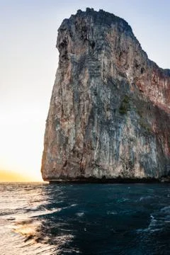 Cliff at dawn Stock Photos