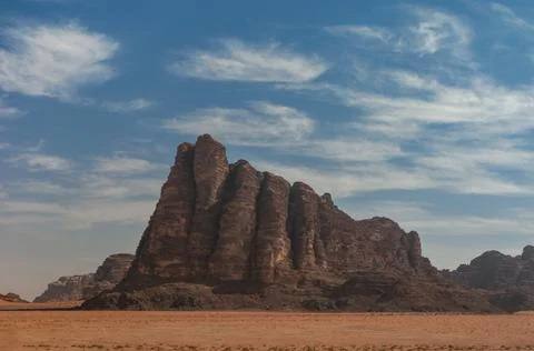 Cliff in a desert Stock Photos