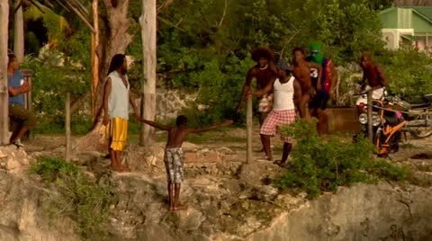 Cliff Divers Stock Footage 22159332