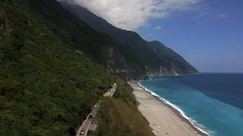 Cliff drone shot 2 Stock Footage 288855806