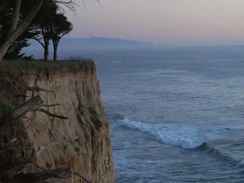 Cliff Dusk 01 Stock Footage 21243001