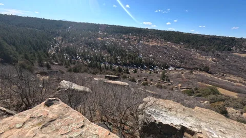 To The Cliff Edge Stock Footage 266708356