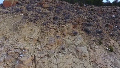 Cliff Face in the Snow Video stock 89739402