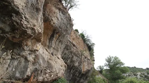 Cliff Face Tilt Stock Footage 50237002