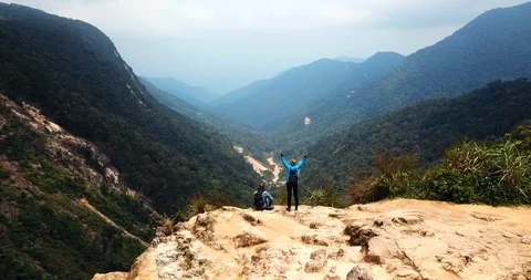 On the cliff Stock Footage 88344775