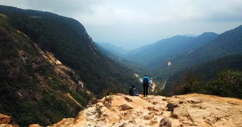 On the cliff Stock Footage 88344862