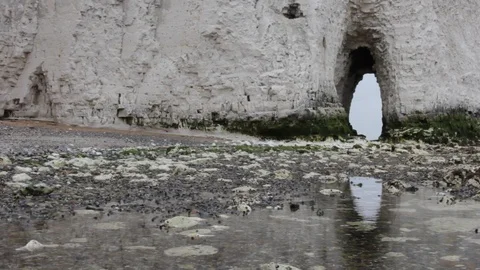 Cliff Hole Stock Footage 91581010