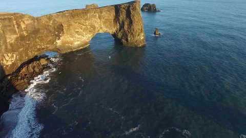 Cliff in Iceland Stock Footage 76049248