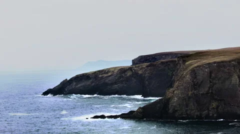 A Cliff in Ireland Video stock 68418336